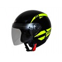 Casco jet SHIRO SH-62 Oxford Black Yellow