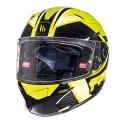 Casco integral MT KRE Rad Gloss Flúor Yellow-Anthracite