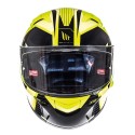 Casco integral MT KRE Rad Gloss Flúor Yellow-Anthracite