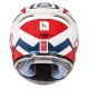Casco integral MT KRE Rad Gloss Pearl White-Red-Blue