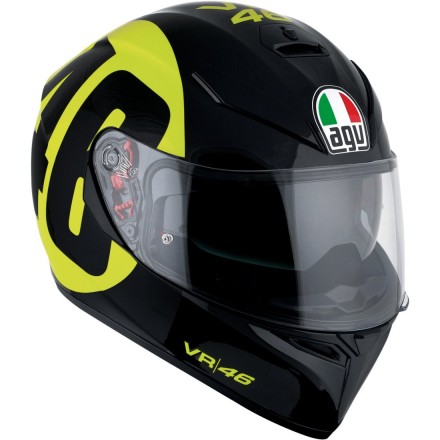 Casco AGV K-3 SV Pinlock Rossi Bollo 46 Black/Yellow