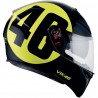 Casco AGV K-3 SV Pinlock Rossi Bollo 46 Black/Yellow