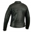 Chaqueta de cuero mujer Bstar BSM-2026 negra
