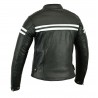 Chaqueta de cuero mujer Bstar BSM-2026 negra-blanca