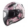 Casco integral LS2 FF353.20 Rapid Poppies White Pink