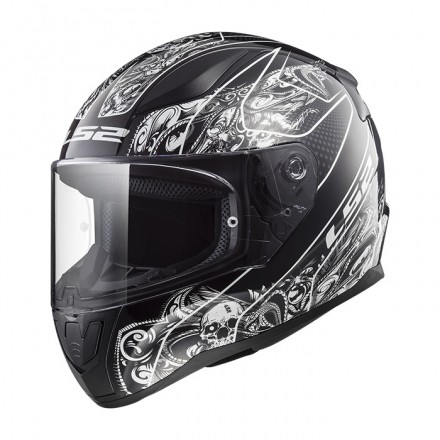 Casco integral LS2 FF353.22 Rapid Crypt Black White