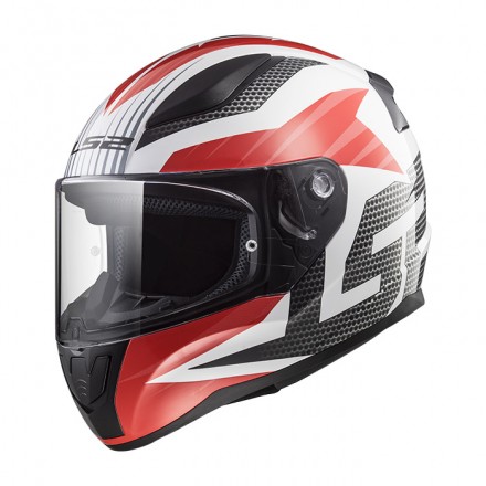 Casco integral LS2 FF353.22 Rapid Grid White Red