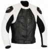 Chaqueta de cuero Goyamoto GM-163 blanca
