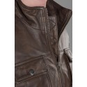 Chaqueta de cuero IXS Nick marrón