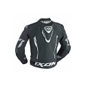 Mono cuero 2 piezas IXON Vortex negro blanco