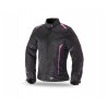 Chaqueta touring verano mujer Seventy SD-JT36 negro-rosa