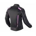 Chaqueta touring verano mujer Seventy SD-JT36 negro-rosa