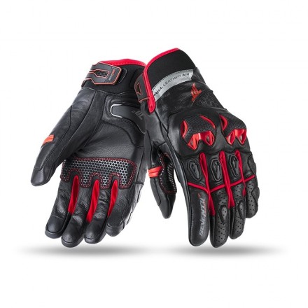 Guantes de verano Seventy SD-N32 negro-rojo