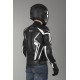 Chaqueta de cuero IXS Hype negro-blanco