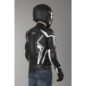Chaqueta de cuero IXS Hype negro-blanco