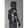Chaqueta de cuero IXS Hype negro-blanco
