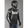 Chaqueta de cuero IXS Hype negro-blanco