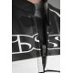 Chaqueta de cuero IXS Hype negro-blanco