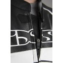 Chaqueta de cuero IXS Hype negro-blanco
