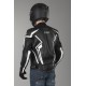 Chaqueta de cuero IXS Hype negro-blanco