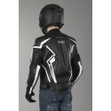 Chaqueta de cuero IXS Hype negro-blanco