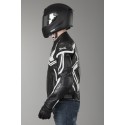 Chaqueta de cuero IXS Hype negro-blanco