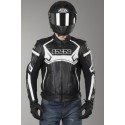 Chaqueta de cuero IXS Hype negro-blanco