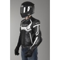 Chaqueta de cuero IXS Hype negro-blanco