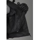 Chaqueta de cuero IXS Hype negro-blanco