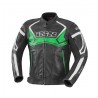 Chaqueta de cuero IXS Hype negro-verde