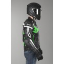 Chaqueta de cuero IXS Hype negro-verde