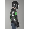 Chaqueta de cuero IXS Hype negro-verde