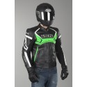 Chaqueta de cuero IXS Hype negro-verde