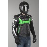Chaqueta de cuero IXS Hype negro-verde