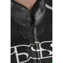 Chaqueta de cuero IXS Hype negro-verde