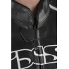Chaqueta de cuero IXS Hype negro-verde