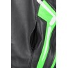 Chaqueta de cuero IXS Hype negro-verde