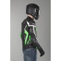 Chaqueta de cuero IXS Hype negro-verde