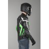 Chaqueta de cuero IXS Hype negro-verde