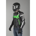 Chaqueta de cuero IXS Hype negro-verde