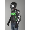 Chaqueta de cuero IXS Hype negro-verde