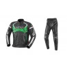 Mono de cuero 2 piezas IXS Hype-Snipe negro-verde
