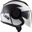 Casco Jet LS2 OF570 Verso Mobile Black-White