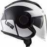Casco Jet LS2 OF570 Verso Mobile Black-White