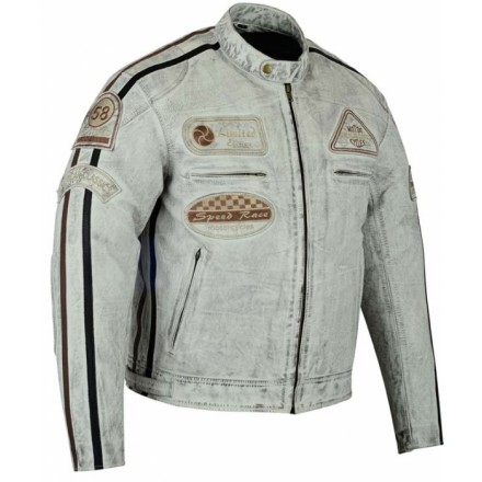 Chaqueta de cuero Bstar BSM-7871 Waxo Classic