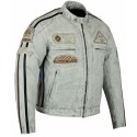 Chaqueta de cuero Bstar BSM-7871 Waxo Classic