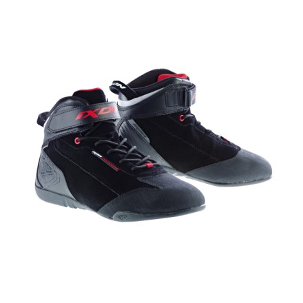 Botas moto urbana Ixon Speeder WP negro-rojo
