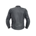 Chaqueta de cuero AXO Osaka negro-blanco