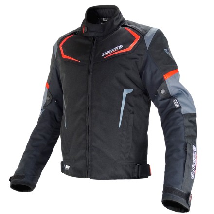 Chaqueta corta Onboard Dynamic negra-gris-roja