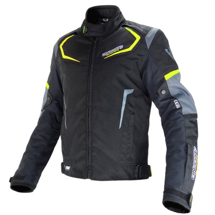 Chaqueta corta Onboard Dynamic negra-gris-flúor
